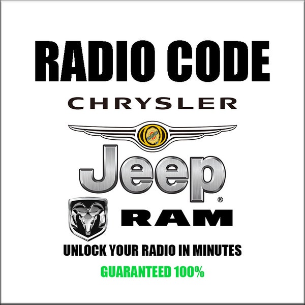 Unlock Chrysler Radio Codes Stereo Anti-Theft Jeep Dodge Ram Car Radio Series T00be Tm9 Tvpqn tQ1aa Tt5aa Stereo Pincode Service