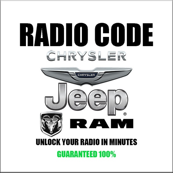 Unlock Jeep Radio Codes Stereo Anti-Theft Chrysler Dodge Car Radio Series T00be Tm9 Tvpqn tQ1aa Td10 Stereo Pincode Service