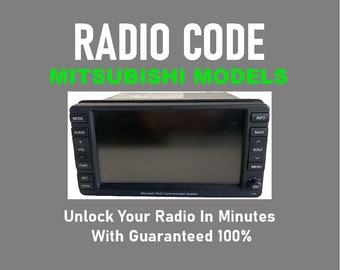 Radio Code Jeep Chrysler Dodge T00AM Mitsubishi Models Anti-Theft Stereo P Pincode Service