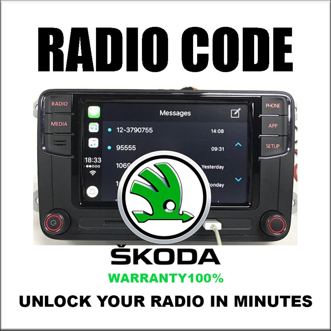 Unlock Radio Codes Skoda Stereo Decoding Series Rns510 Codes Safe Rcd300 1 Fast Service Etsy