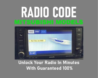 Radiocode Jeep Chrysler Dodge T00AMMitsubishi Models Anti-Theft Stereo M Pincode Service