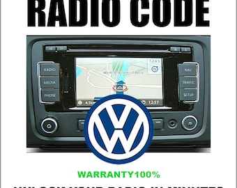 Sblocco Codici Radio Vw Stereo Decodifica Serie Rns300 Codici Sicuro Rcd510 1 Servizio Veloce
