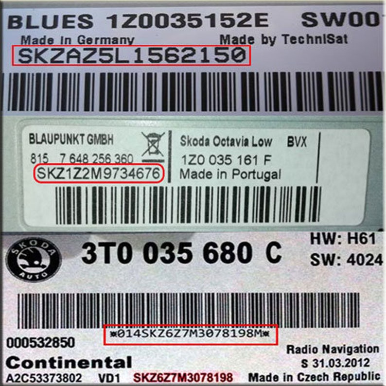 Unlock Radio Codes Skoda Stereo Decoding Series Rns510 Codes Safe