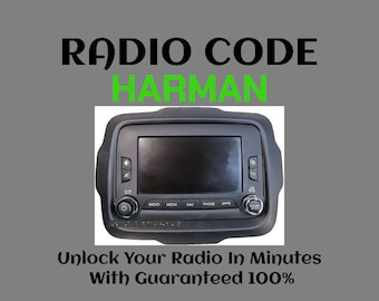 Radio Harman Codice T00BE Serie JEEP VP4 BE2811 Alfa Romeo Fiat Chrysler Servizio Pincode Stereo