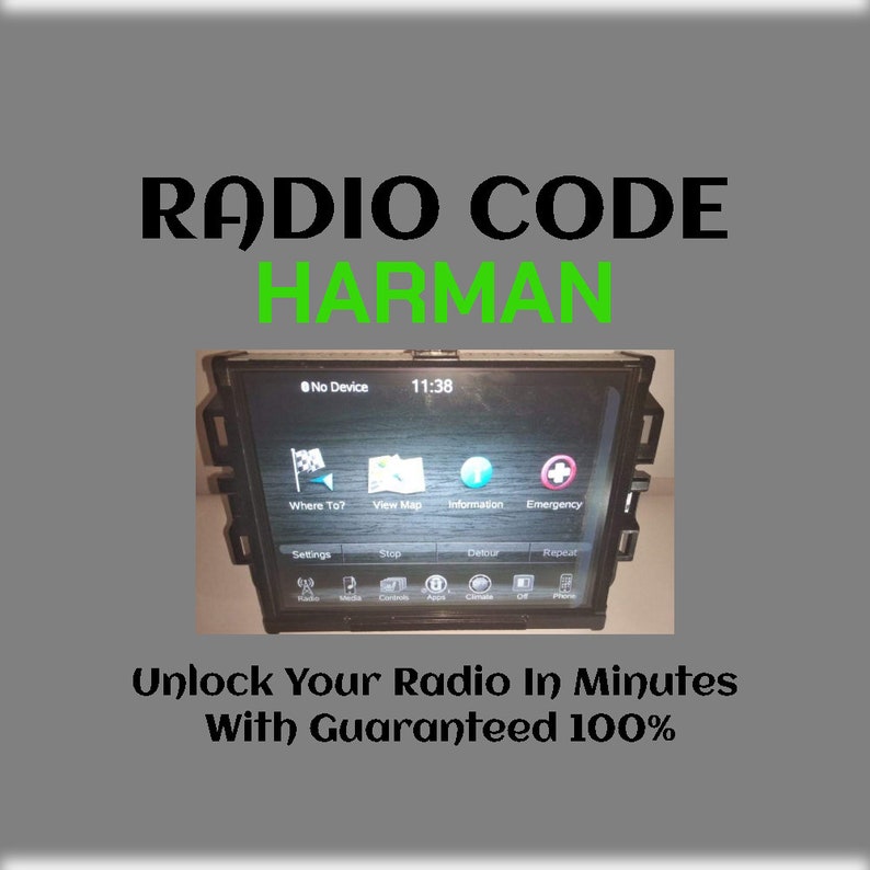 Antitheft Harman Radio Code Series Uconnect 8.4 Vp4 E Alfa Etsy