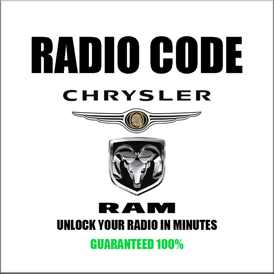 Unlock Jeep Dodge Radio Codes Stereo Antitheft Car Radio Etsy