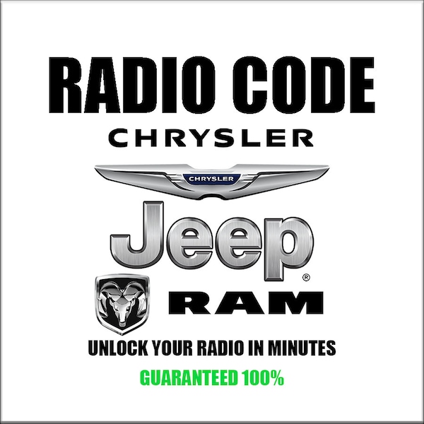 Unlock Chrysler Radio Codes Stereo Anti-Theft Jeep Dodge Ram Car Radio Series T00be Tm9 Tvpqn tQ1aa Tt4aa Stereo Pincode Service
