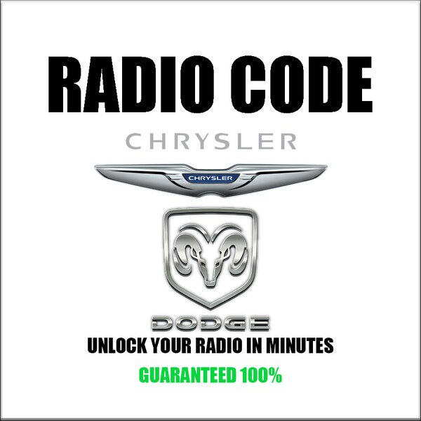 Unlock Dodge Radio Codes Anti-Theft Jeep Chrysler Ram  Stereo Car Series T00am T00be Tm9 T19qn TT1AA T0MDY Pincode Service