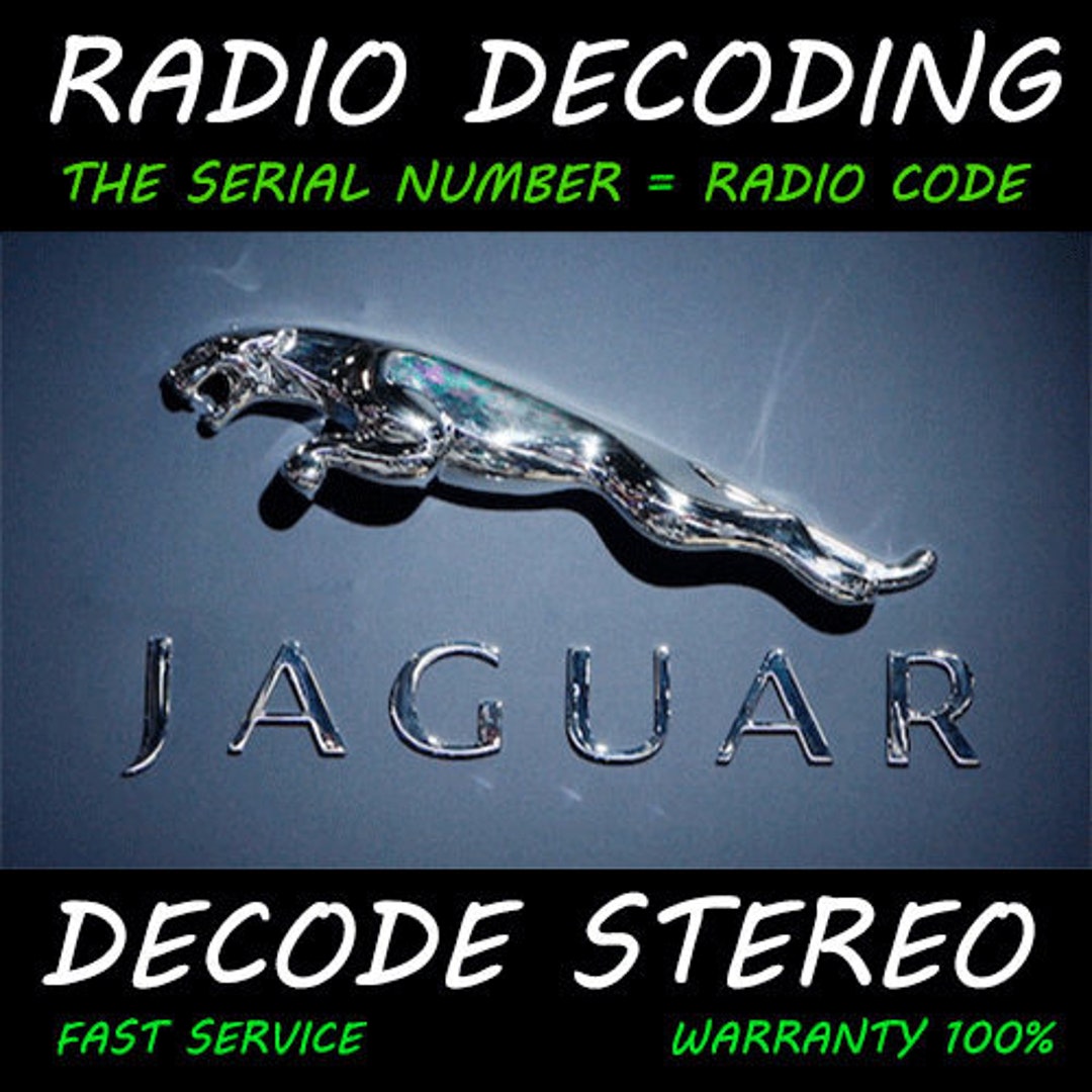 Jaguar Radio Codes Unlock Stereo Car Type S Type X Type Xk 7 Etsy
