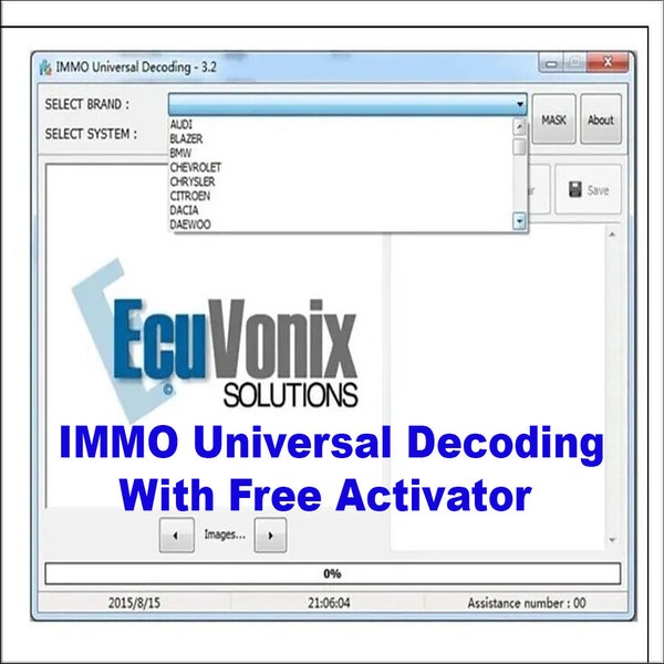 Décodage universel IMMO 3.2 avec logiciel d'activation gratuit pour supprimer le code ECU IMMO