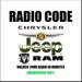 see more listings in the JEEP RADIO CODES section