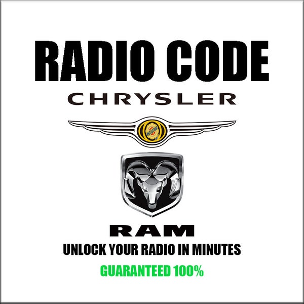 Unlock Jeep Radio Codes Anti-Theft Cheysler Dodge Stereo Car Series T00am T00be Tm9 T16qn  TVPQN T32QN TQ1AA Pincode Service