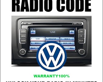 Sblocca Codici Radio Vw Stereo Decodifica Serie Rns310 Codici Safe Rcd310 1 Servizio Veloce