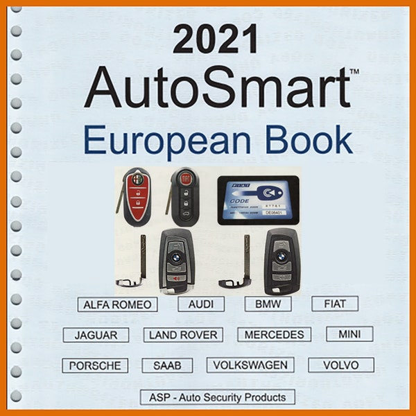 2021 AutoZmart Cars European Book Documents Instructions For Programming And Working With The Latest Intelligent Key System