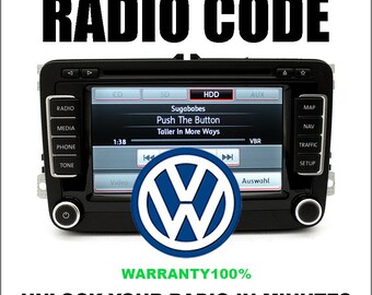 Sblocco Codici Radio Vw Stereo Decodifica Serie Rns510 Codici Sicuro Rcd330 4 Servizio Veloce