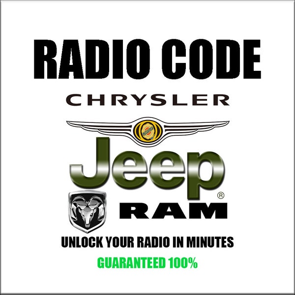 Unlock Dodge Radio Codes Anti-Theft Jeep Chrysler Ram  Stereo Car Series T00am T00be Tm9 T25qn  TT1AA Pincode Service