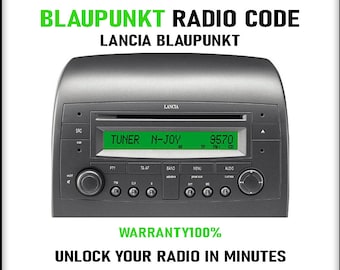 Blaupunkt Radio-Codes Unlock Stereo passt Autos Ford issan bmw opel fiat alfa lancia 8pin-Service