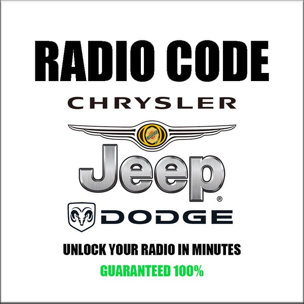 Unlock Jeep Radio Codes Stereo Anti-Theft Chrysler Dodge Car Radio Series T00be Tm9 Tvpqn tQ1aa Td5 Stereo Pincode Service