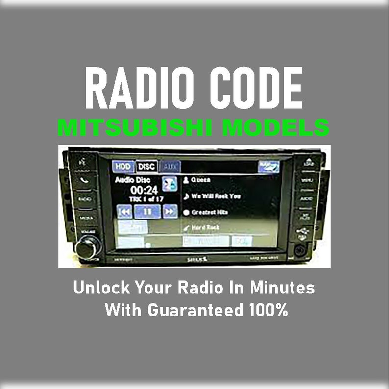 Antitheft Radio Code Jeep Chrysler Dodge Mitsubishi Models Stereo K