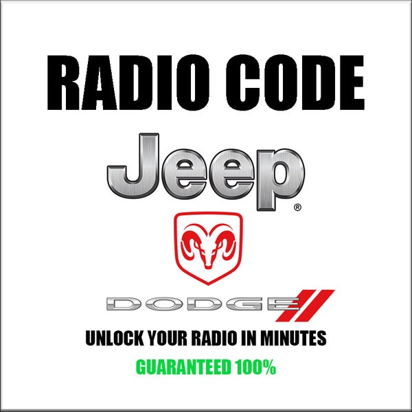 Unlock Dodge Radio Codes Anti-Theft Jeep Chrysler Ram Stereo Car Series T00am T00be Tm9 T19qn TT1AA T0MDY Pincode Service