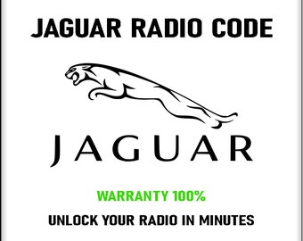 Jaguar Radio Codes Unlock Stereo Car Type s Type x Type Xk 5 Series M JA Pincode Fast Service