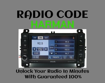 Radio Harman Codice T00BE Serie Mygig NTG4 RHR B Alfa Romeo Fiat Jeep Chrysler Servizio Pincode Stereo
