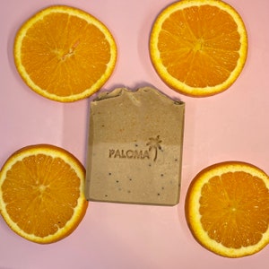 Orange Citrus Soap Bar, Organic handmade soap, Natural Soap, cold process, self-care, Skin care, Artisan handcrafted gift, Lard soap