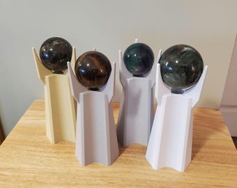 Torre expositora de esferas minerales impresa en 3D - Compatible con esferas de 2,5 pulgadas (esfera mineral no incluida)