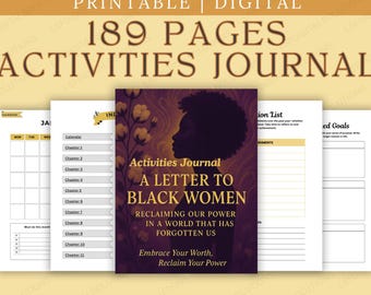 Black Women's Healing Journal: Guided Prompts & Empowerment Workbook (Digital Download