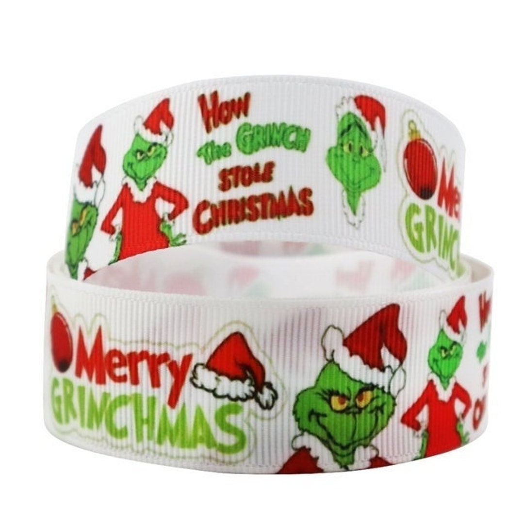 Merry Grinchmas Ribbon 1 and 1.5 High Quality Grosgrain Ribbon by the ...