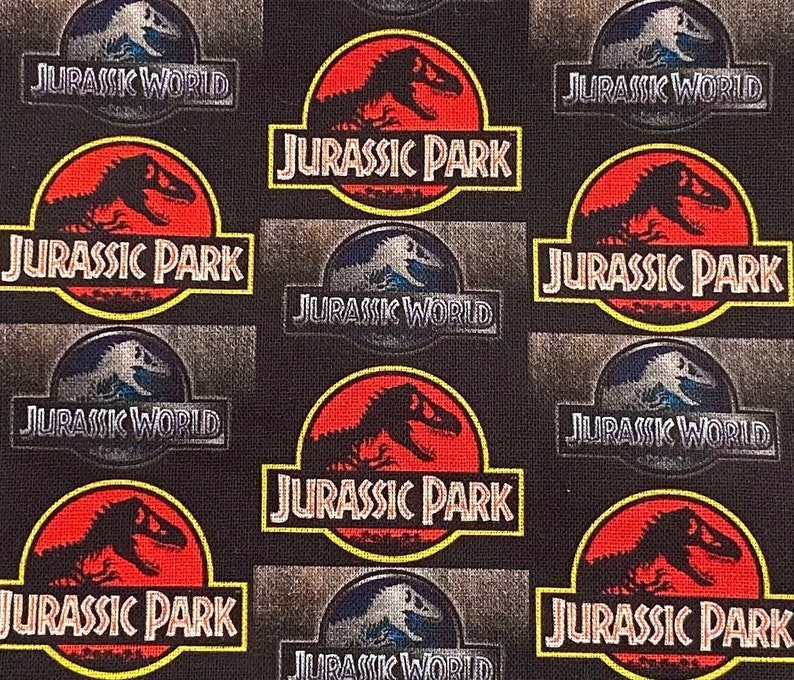 Jurassic Park Fabric 100 Cotton Fabric by the Yard Jurassic World