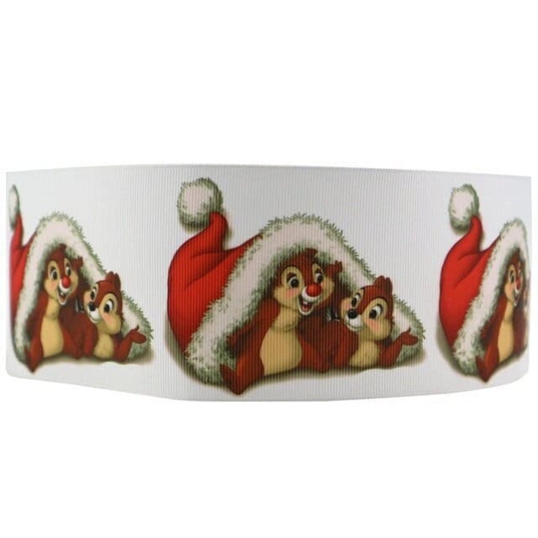 Disney Christmas Ribbon 1 or 1.5 High Quality Grosgrain Ribbon by the
