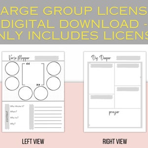 Large Group License for Verse Mapping Downloads and Printables