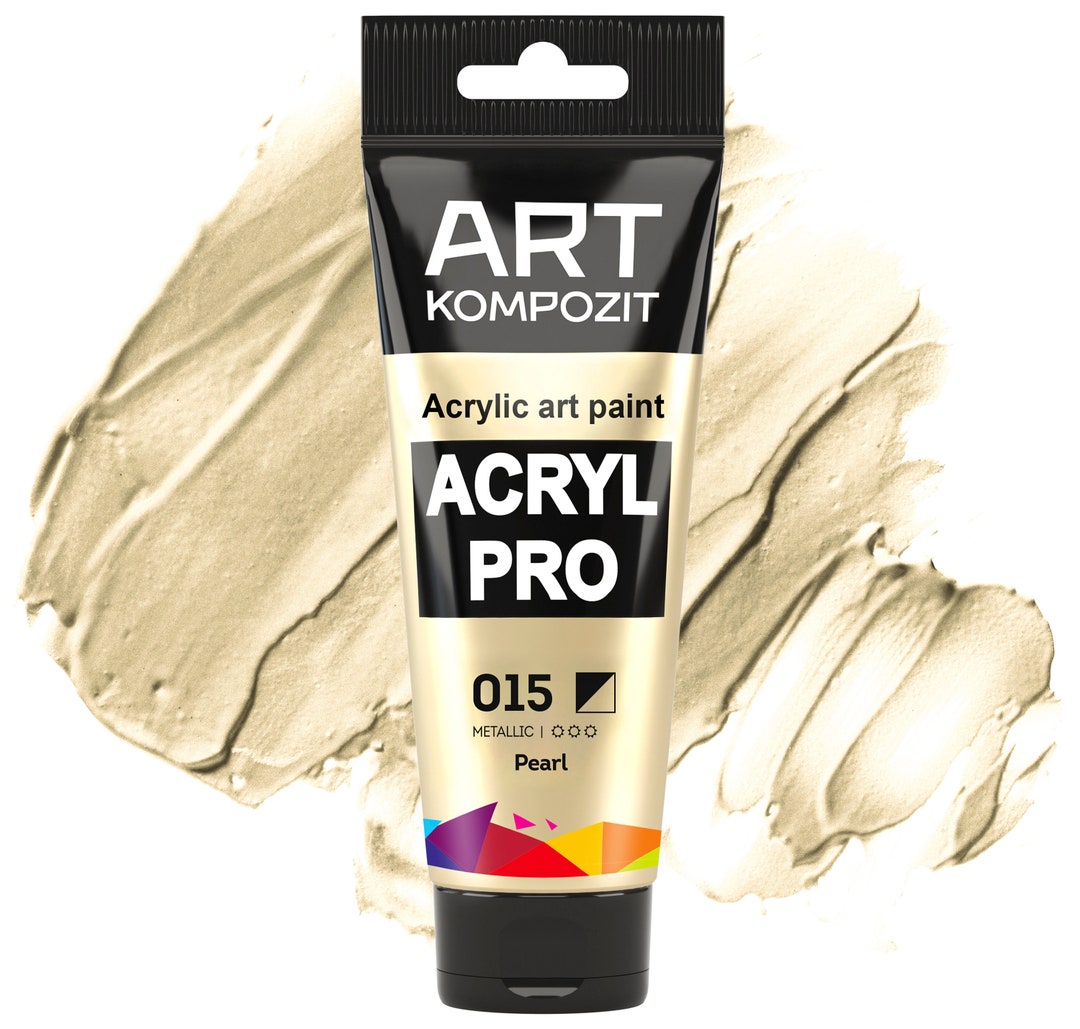 Acrylic Paint 015 Pearl Color Set of 12x2.6 Fl Oz/75 Ml, Acrylic