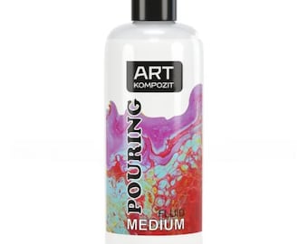 Akrylhällmedium - 500 ml 16,91 fl oz - Flytande konst - Kompozit - Hög prestanda