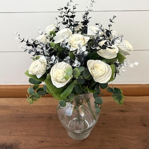 Custom Long Stem Book Page Roses, Paper Roses, Paper Flower Bouquets - With Option to Add on Acrylic Book Vase