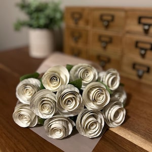 Song Lyric or Wedding Vows - Paper Roses Bouquet