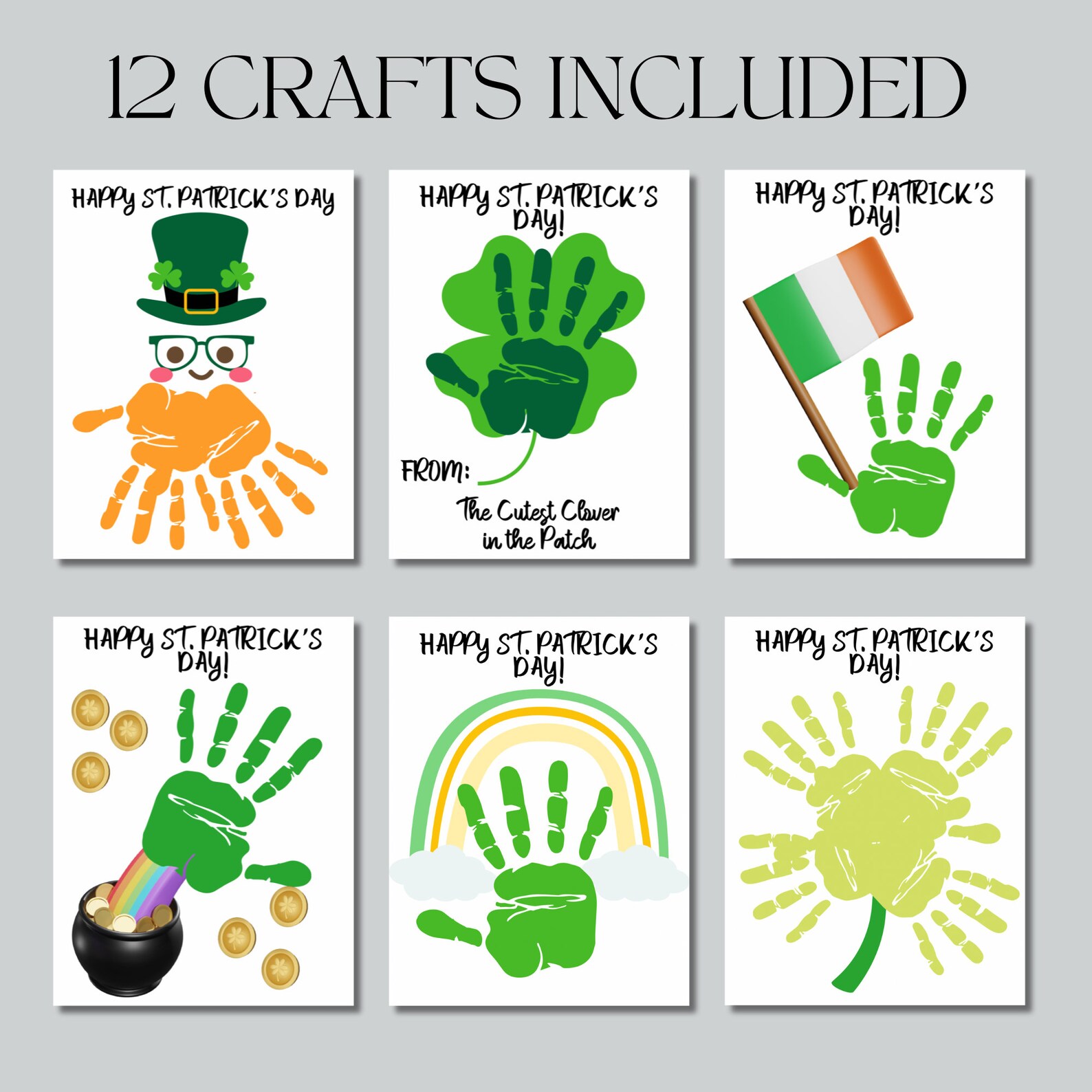 st patricks day hand rainbow