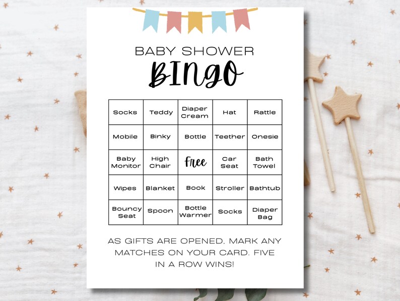 27 Minimalist Baby Shower Games Modern Baby Shower Game Etsy