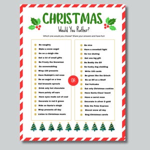Weihnachten lieber, Weihnachten Kinder Spiel, druckbare Weihnachten lieber Spiel, Kinderaktivität, Weihnachtsfeier, Weihnachtsspiel