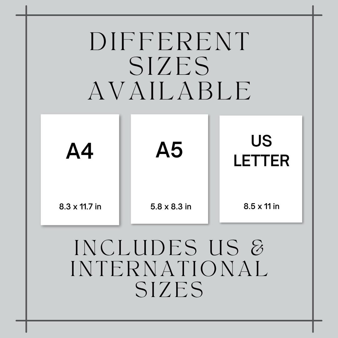 Fantasy Football Draft Sheet: US Letter, A4, A5 (instant Download PDF ...