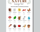 Printable Nature Scavenger Hunt: Kids Outdoor Activity (PDF)