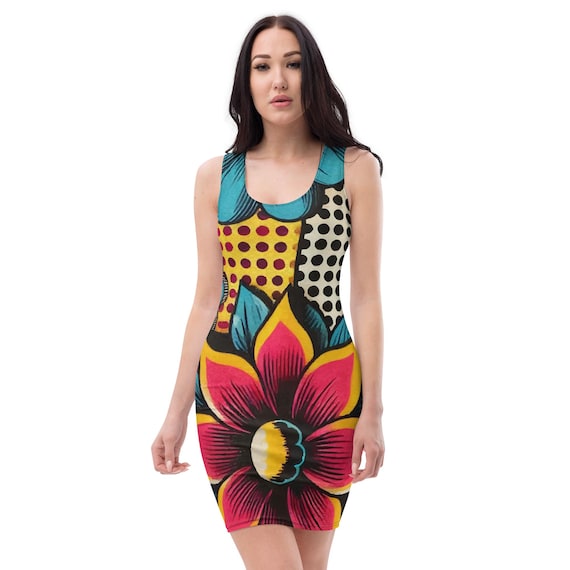 retro bodycon dress Diane Retro Bodycon Dress Miss Patina