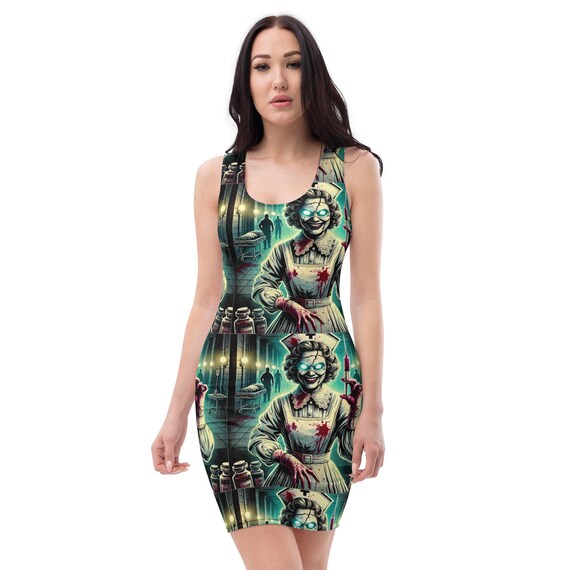 Halloween Nurse Bodycon dress Halloween Nurse Bodycon dress