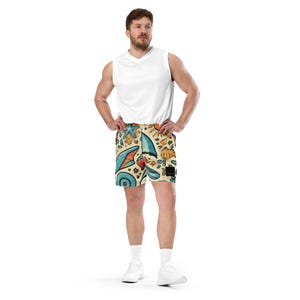 Beach unisex mesh shorts