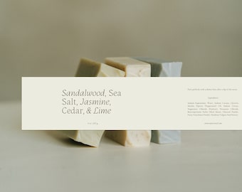 Top Notes Canva Soap Label