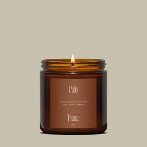 Paris Canva Candle Label