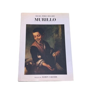 Vtg Murillo por Rafael Perez Delgado Capa dura ilustrada em papelão 1972