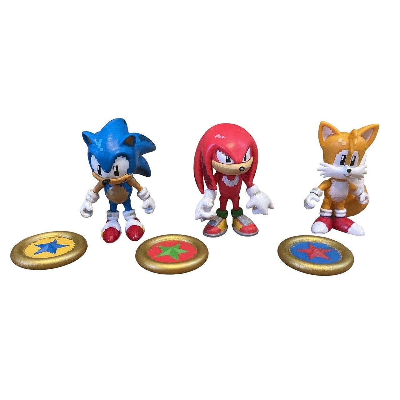 Rare 90s SEGA Sonic the Hedgehog knuckles Amy figure toy set Bulk sale  retro