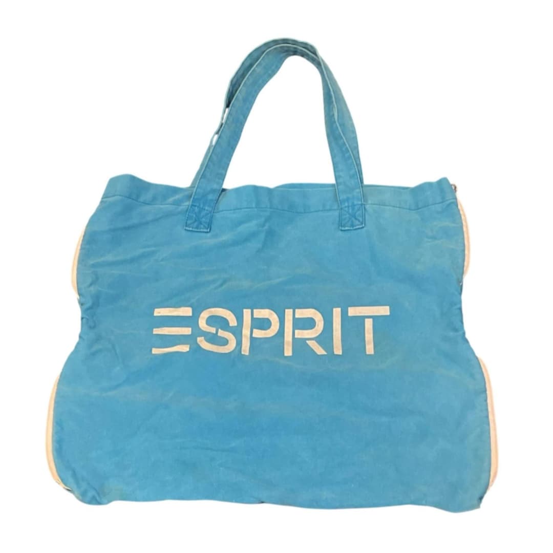 Vintage Rare 80s/90s ESPRIT green Tote Bag Made In USA